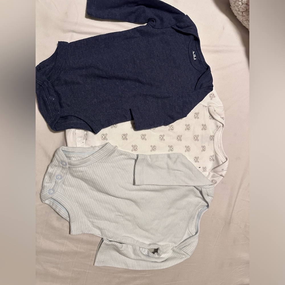 0-3 months long sleeve boy set